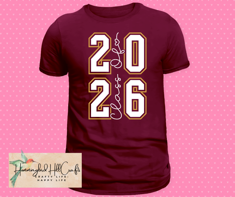Short Sleeve Maroon T-Shirt Senior 2026