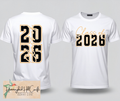 Short Sleeve T-Shirt Senior 2026 Front and Back Design